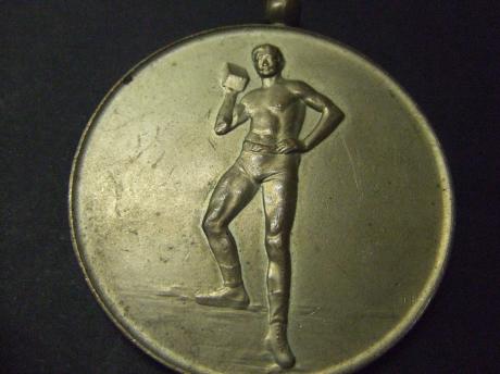 Kogelstoten atletiek 2e prijs 1927
